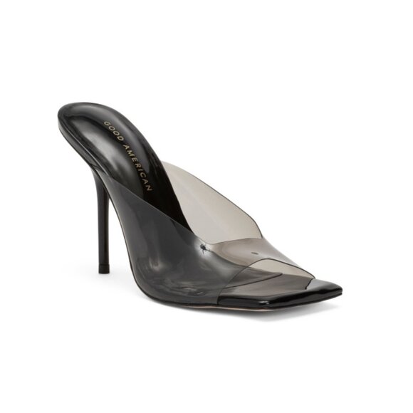 GOOD AMERICAN Light Smoke Made In Brazil Emma Slip Heels - Picture 1 of 2